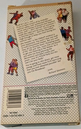 Richard Simmons Sweatin to the Oldies VHS 1990 Vintage 90s Workout Tape Aerobics - Bild 3 von 4