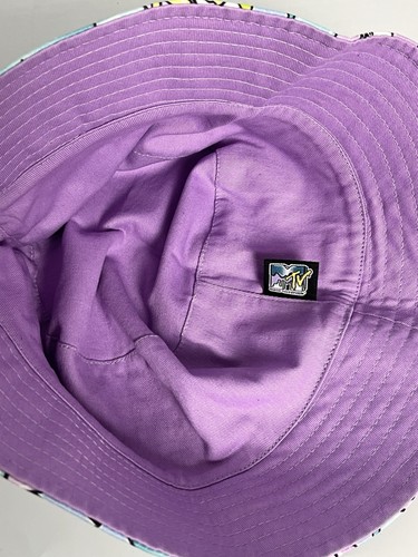 MTV Bucket Hat Fitted Adult One Size Mixed Bright Colour 80s Retro Style 90s - Picture 5 of 6