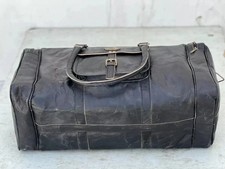 24" Goat Leather Travel Genuine Luggage Gym Weekend Overnight Duffel Vintage