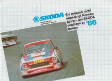 PROSPEKT BROCHURE SKODA 105/120/130 1986 -deu...
