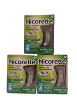 Nicorette Mini Lozenge 2mg Stop Smoking Aid Mint 3x 81 Lozenges READ...