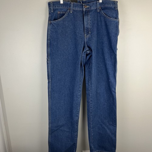 Dickies Men's 1993SNB Denim 34x34 Relaxed Carpenter Jean