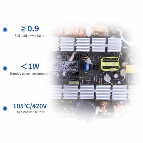 Charger ATX Full Modular 650w 80+ White Gaming RTX GTX Video Card PC _ - 第 2/4 張圖片