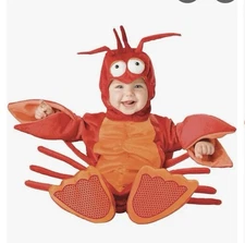 Incharacter Lil' Lobster Crustacean Infant Baby Size 12-18 Month Costume #141