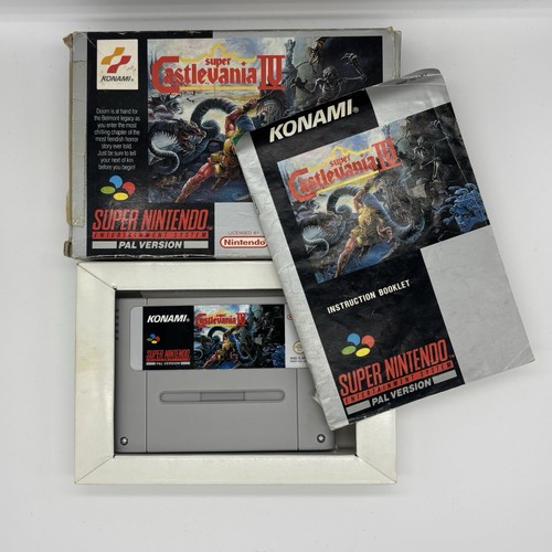 snes SUPER CASTLEVANIA IV 4 Boxed With Manual Nintendo - Picture 1 of 11