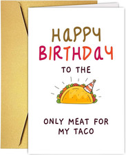 Naughty Happy Birthday Card For Husband Boyfriend, Funny Birthday Card Gift From