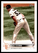 Alex Cobb 2022 Topps #84 Giants MLB READ FREE SHIPPING AutographDen