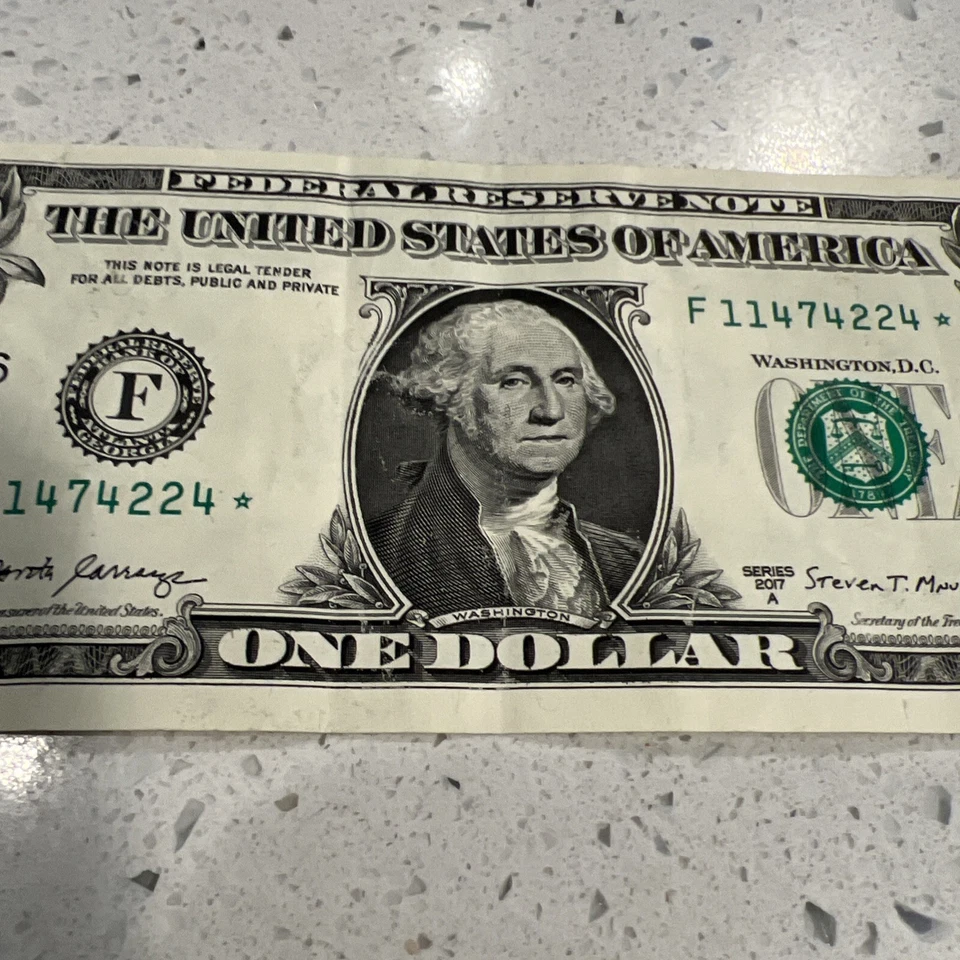 STAR NOTE 1 Dollar Bill 2017A 11474224 - Image 3 of 4