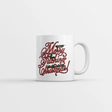 Merry  Christmas Mug Funny Sarcastic Christmas Graphic Novelty Coffee Cup