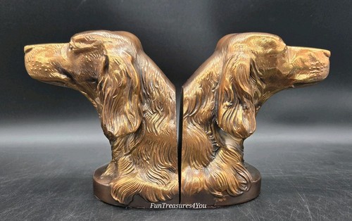 Vintage Cast Brass Sculpture of Beagle Dog Bust Bookend Paperweight - Picture 1 of 15