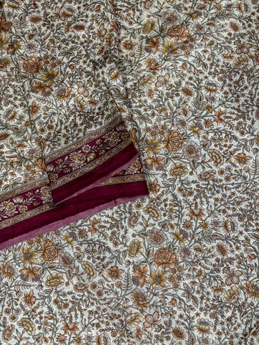 Vintage Silk Saree | Recycled Indian Sari Fabric | Craft Dress Material SS2111 - Picture 9 of 10