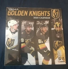 Vintage 2020, Vegas Golden Knights Wall Calendar NEW/Sealed 12" X 12" - Turner