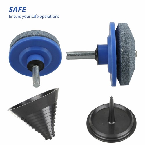 Rasenmäher Messer Auswuchtmaschine Schärfset Gartenwerkzeug für Bohrmaschine Schleifer Stein - Bild 3 von 10