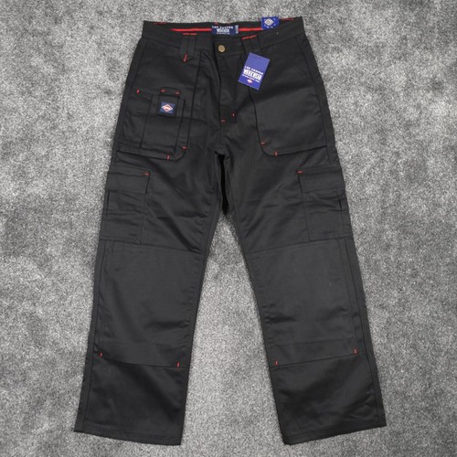 Pantalones cargo Lee Cooper Workwear para hombre talla 34 34x29 negros nuevos con etiquetas - Imagen 2 de 17
