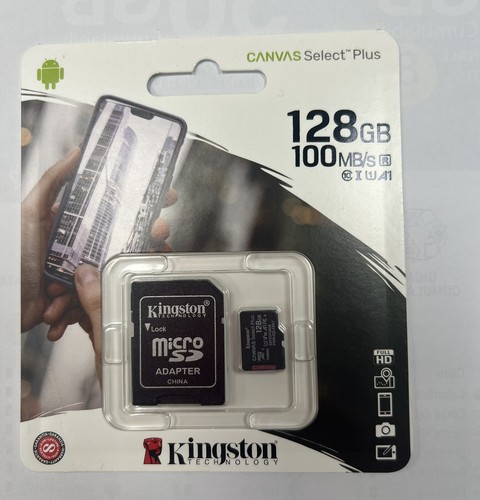 Micro SD 128GB KINGSTON Canvas Select plus C10 Scheda Memoria - Foto 3 di 4