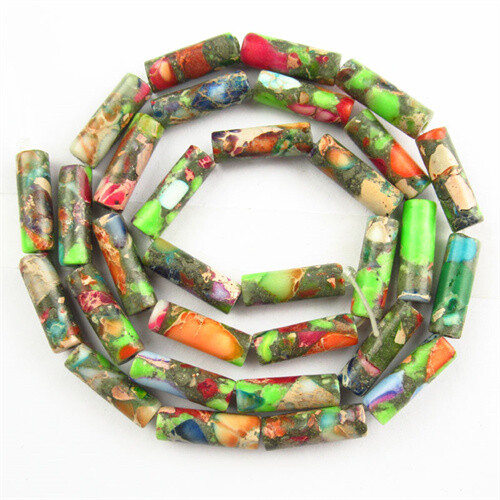 Rainbow Sea Sediment Jasper Pyrite Different Shapes Loose Beads 15.5" - Picture 9 of 14
