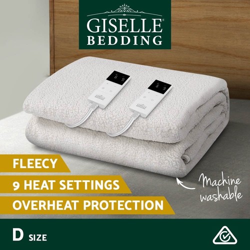 Giselle Electric Blanket Washable Heated Fitted Pad Single Double Queen King - Picture 19 of 22