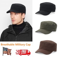 Outdoor Breathable Military Cap Neutral Ordinary Flat Top Cadet Cap Adjustable