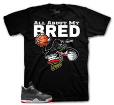 Shirt To Match Jordan 4 Bred Reimagined Shoes Retro 4 - Fly Kicks Sneaker Tees