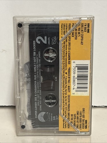 SUPER LOVER CEE & CASANOVA RUD - Girls I Got 'Em Locked Cassette Tape RARE - Picture 2 of 6