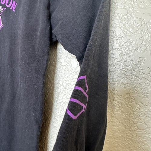 Girls Harley Davidson Black Pink,Purple Long Sleeve Top Size 5/6 Sun Denver Colo - Picture 3 of 5