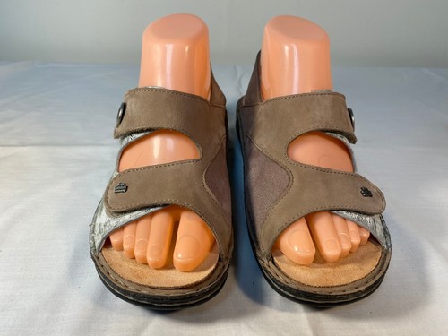 Sandalias Finn Comfort para mujer de cuero marrón con punta abierta - EU 37 (US 6.5) - Imagen 5 de 7