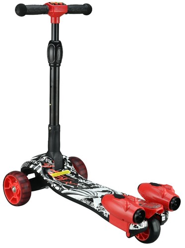 3 Räder Kinder Kick Scooter Kind blinkende LED Beleuchtung Blase Sprayer Weihnachtsgeschenk - Bild 12 von 36
