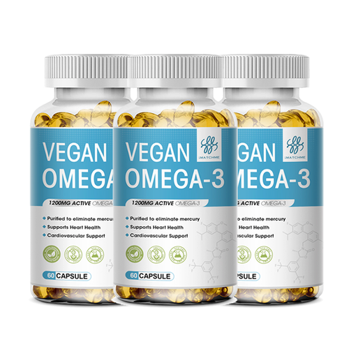 1-3x Omega3 Oil Capsules 3x Strength 1200mg EPA & DHA Vegan Pills Joint Support - Picture 10 of 10