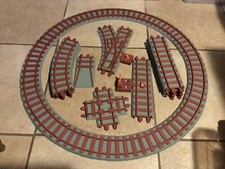 Vintage 1988 Playskool Express Train Tracks Lot of 18 Pieces Straight Curve 4way
