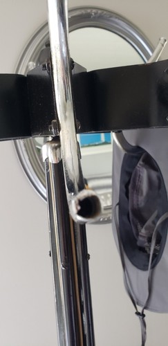 1940 AMERICAN ART DECO CHROME STEEL INTERIOR BARBER SHOP COAT HAT UMBRELLA STAND - Picture 13 of 17