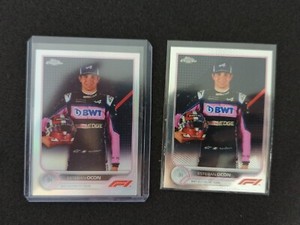 2022 Topps Formula 1 Chrome Refractor #41 Esteban Ocon Portrait BWT Alpine F1 