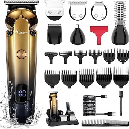 Tagliabarba Kit Professionale Tagliacapelli Con Zero Gapped T-Blade Trimmer Raso - Foto 11 di 12