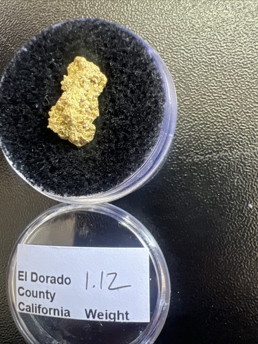 PURE GOLD Eldorado County HAND PICKED RAW - 1.12 Grams “the Chunky Monkey ” - Picture 6 of 12