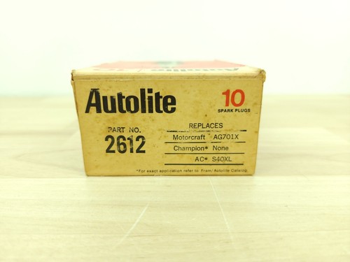 AUTOLITE 2612 Racing  Spark Plugs Rare NOS 10 New Vintage - Picture 2 of 7