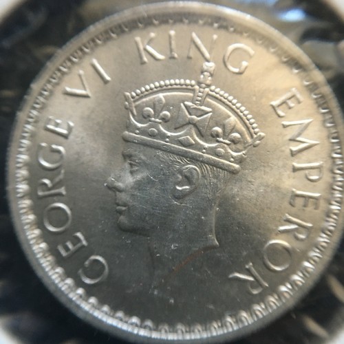 India-British 1941b Silver 1/2 Rupee BU Brilliant Uncirculated Y-56B A471 - Picture 2 of 2
