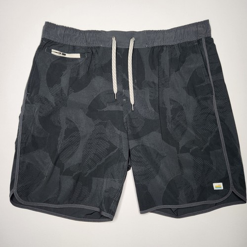 Vuori Trail Shorts Charcoal Deco Gray Mens XL Lined Drawstring Gym Running - Picture 1 of 10