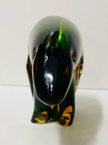 Vintage Murano Glass Aldo Bon Labeled Polar Bear Sculpture-1960s-EXTREMELY RARE - Picture 6 of 10