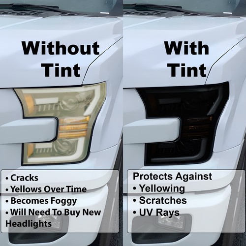 Fits 2014-2021 Jeep Grand Cherokee Tail Light Overlay Smoke Tint Kit Film - Picture 5 of 6