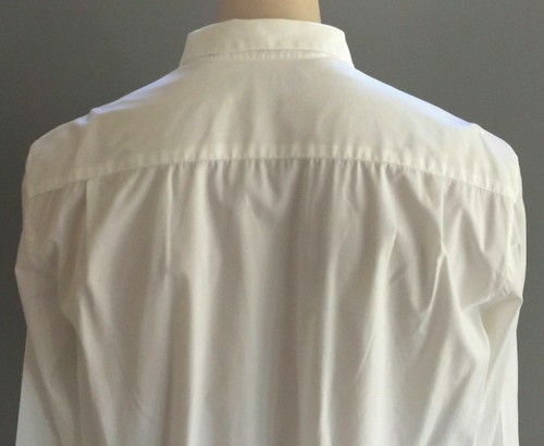 COUNTRY ROAD White Shirt Classic Slim Fit Long Sleeve Mens Size XXL 46 - Picture 4 of 4