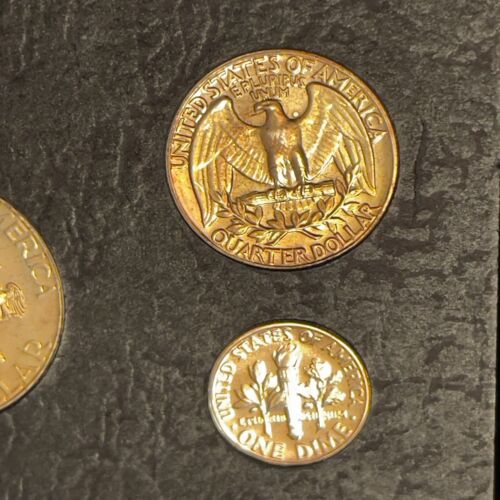 1961 U.S. Silver Proof Set In Plastic Holder w/OGP Envelope Beautifully Toned - Picture 15 of 17