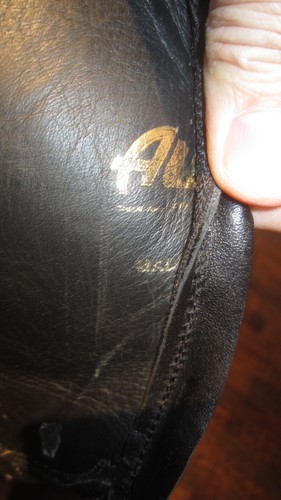 W@W Allen's Austin Full Quill Ostritch Boots - 12EE Roper Black - Picture 11 of 15