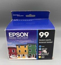 NEW Epson 99 Color Combo 5pk Ink Cartridges T099920 New, GENUINE!
