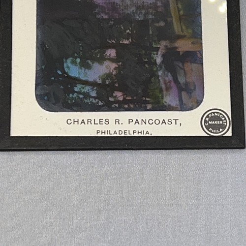 Antique Glass Color Magic Lantern Slide Church Of John Rudd & Lorna Doone Eng. - Picture 3 of 4