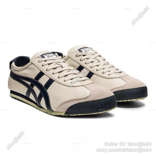 Onitsuka Tiger MEXICO 66 Birch/peacoat Unisex Sneakers Authentic Shoes 1183C102 - Picture 36 of 83