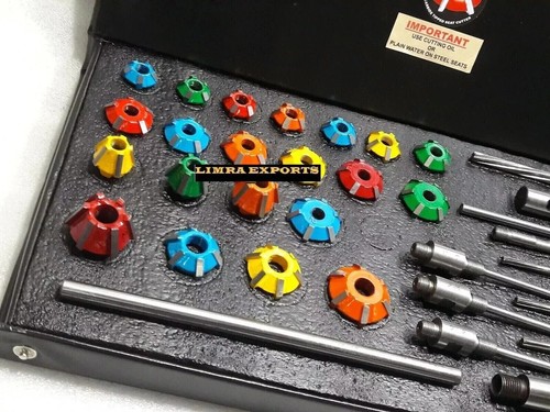 24x VALVE SEAT CUTTER KIT CARBIDE TIPPED KTM,HONDA,KAWASAKI,HYOSUNG HEADS BOXED - Picture 2 of 6