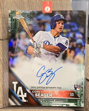 COREY SEAGER 2016 Topps Chrome Green Ref #/50 8x10 jumbo rookie AUTO MLB Holo