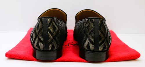 Christian Louboutin Men’s Spike Accents Canvas Dress Spooky Loafer Size 42/8.5 - Picture 4 of 13