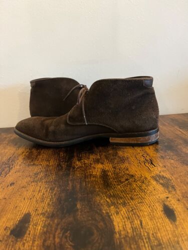 Russell & Bromley London Men's Brown Suede Lace-Up Ankle Boots Size UK9 - Picture 9 of 13