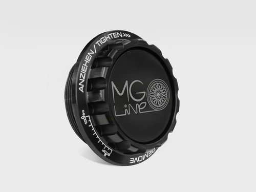 Centerlock Nuts for RS Center Caps Large/Small Thread 17,18,19 black aluminum - Picture 2 of 6