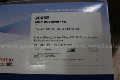 NEW Thermo Scientific™ ART™ Barrier Reload Insert 100µL Pipette Tips SEALED RACK - Picture 2 of 3